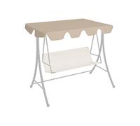 Toit de Rechange Balançoire de Jardin Crème 150/130x105/70 cm Rechange vidaXL