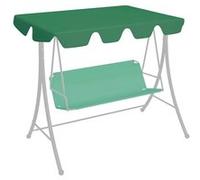 vidaXL Toit de Rechange de balançoire Vert 150/130x105/70 cm