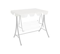 vidaXL Vervangingsluifel voor schommelbank 150/130x105/70 cm wit312109