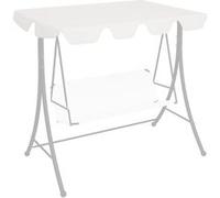 vidaXL Vervangingsluifel voor schommelbank 188/168x145/110 cm wit312096 Blanc G