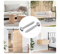vidaXL Vis 2 pcs Argenté 9,8 x 35 mm Fer, Outil de Quincaillerie, Fixation de Construction, Boulon Structurel, Bois, Bricolage, Machinerie, Vis d'Assemblage