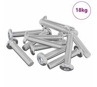vidaXL Vis à Tête Bloquée 2647 pcs Argenté Acier