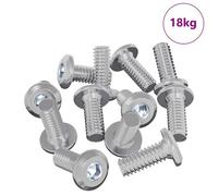 vidaXL Vis à Tête Bloquée 3600 pcs Argenté Acier