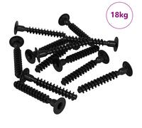 vidaXL Vis à tête de capuchon à douille 5143 pcs Noir Fer