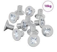 vidaXL Vis à tête fraisée 32727 pcs Argenté Fer