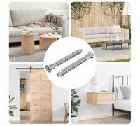 vidaXL Vis confirmat 2 pcs Argenté Mét¿¿