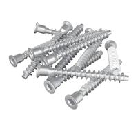 vidaXL Vis confirmat 2100 pcs Argenté Métал, Vis pour Meubles de Salon, Confirmat, Fixations Torx, Résistantes à la Rouille, Assemblage sécurisé, Polyvalent