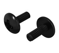 vidaXL Vis de manchon 2 pcs Noir M4 x 10 mm Acier