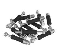 vidaXL Vis de verrou à Came 12 pcs Argent et Noir M6 x 40 mm Métал, Salon, Attaches résistantes, Composants costauds, connecteur sécurisé, vis polyvalentes, Solutions Robustes d'emboîtement