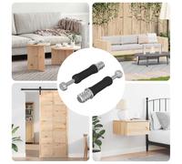 vidaXL Vis de verrou à came 2 pcs Argent et noir M6 x 40 mm