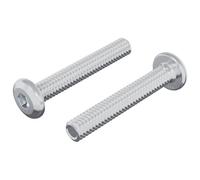 vidaXL Vis de verrou Uni 2 pcs Argenté M6 x 35 mm Acier