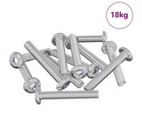 vidaXL Vis de verrou Uni 2514 pcs Argenté Acier