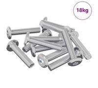 vidaXL Vis de verrou Uni 2647 pcs Argenté Acier