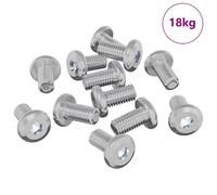 vidaXL Vis de verrou Uni 4865 pcs Argenté Acier