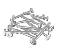 vidaXL Vis en Bois 12 pcs Argenté M6 x 70 mm Acier, Fixations pour Salon, vis en Bois, durables, à Empreinte hexagonale, Auto-perceuses, Assemblage, Meubles