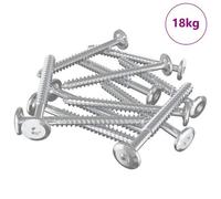 vidaXL Vis en bois 1350 pcs Argenté Acier