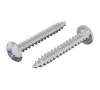 vidaXL Vis en Bois 2 pcs Argenté M4 x 28 mm Acier, Salon, Vis durables, Fixations en Bois, Assemblage, Quincaillerie d'installation, Projet Universel