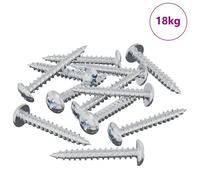 vidaXL Vis en bois 8182 pcs Argenté 8,8 x 31 mm Fer