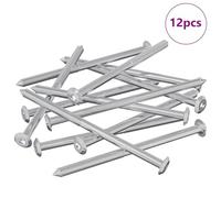 vidaXL Vis pour Meubles 12 pcs Argenté M6 x 100 mm Acier, Assemblage de Meubles, vis Solides, matériel Anti-Rouille, Fixations fiables, intérieur, Argent Mat, Usage général