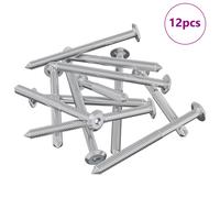 vidaXL Vis pour meubles 12 pcs Argenté M6 x 70 mm Acier