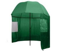 vidaXL Parapluie de pêche Vert 300 x 240 cm