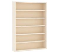 vidaXL Vitrine de collection en bois – 6 étagères – 40 x 8,5 x 55 cm