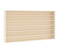vidaXL Vitrine de collection en bois – 6 étagères – 80 x 8,5 x 55 cm