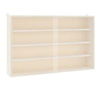 vidaXL Vitrine murale 4017386 en bois avec portes 60 x 8,5 x 37 cm Multicolore
