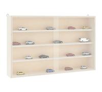 vidaXL Vitrine murale 4017386 en bois avec portes 60 x 8,5 x 37 cm Multicolore