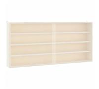 vidaXL Vitrine de collection en bois avec portes 80 x 8,5 x 37 cm