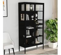 vidaXL Vitrine d'Exposition Meuble de Rangement Armoire de Rangement Salle de Séjour Maison Intérieur Noir 90x40x180 cm Acier et Verre Trempé Noir https://www.fnac.com/mp48139094/vidaXL-Vitrine-d-exposition-Noir-90x40x180-cm-Acier-et-verre-trempe/w-4?oref=fe6f7564-4f2c-c9af-1af5-e6021905d93f
