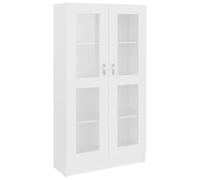 vidaXL Vitrine en Bois Blanc 82,5 x 30,5 x 150 cm