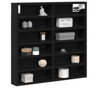vidaXL Vitrine Chêne noir 60 x 8,5 x 58 cm Bois d'ingénierie