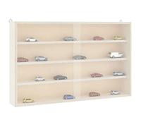 vidaXL Vitrine murale 4017386 en bois avec portes 60 x 8,5 x 37 cm Multicolore