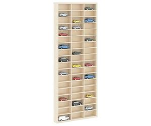 vidaXL Vitrine Murale Beige 30 x 4,5 x 75 cm Bois d'ingénierie, Vitrine rectangulaire pour Salon, étagères murales Modernes, Rangement pour décor et Art