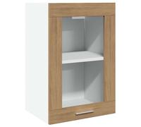vidaXL Vitrine Suspendue Lyon Chêne Artisanal 40 x 31 x 60 cm Bois d'ingénierie