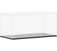 vidaXL Boîte d'Affichage Transparente, Vitrine en Acrylique, Boîte de Présentation, Boîte de Rangement pour Collections Jouets Bijoux, 30x15x14 cm Acrylique