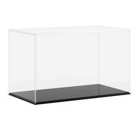 vidaXL Boîte d'Affichage Transparente, Vitrine en Acrylique, Boîte de Présentation, Boîte de Rangement pour Collections Jouets Bijoux, 31x17x19 cm Acrylique