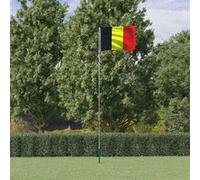 Vlag met vlaggenmast BelgiÃ« 5,55 m aluminium3147117