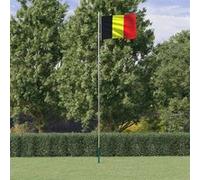 Vlag met vlaggenmast BelgiÃ« 6,23 m aluminium3147087