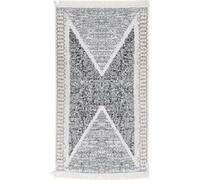 Vloerkleed 120x180 cm katoen zwart en grijs340090