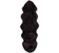 Tapis En Peau De Mouton 60 X 180 Cm Marron