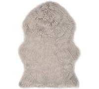 vidaXL Tapis Peau de mouton synthétique 60 x 90 cm Gris clair Intérieur