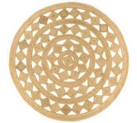 Vloerkleed handgemaakt 210 cm gevlochten jute343615