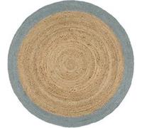Vidaxl Tapis Fait À La Main Jute Avec Bord Vert Olive 210 Cm