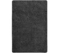 Vloerkleed shaggy anti-slip 140x200 cm donkergrijs340379