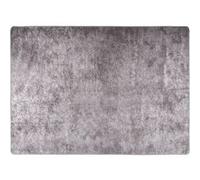 Tapis Lavable 80x150 cm Gris Moquette Paillasson Couloir vidaXL