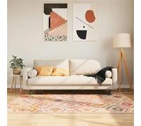 vidaXL Tapis Lavable Antidérapant, Moquette de Sol, Carpette de Chambre à Coucher Salon Salle de Séjour, Moderne, Multicolore 120x180 cm