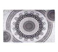 vidaXL Vloerkleed wasbaar anti-slip 160x230 cm meerkleurig337985 Gris G