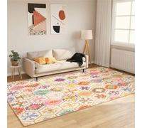 Tapis Lavable Antidérapant, Moquette de Sol, Carpette de Chambre à Coucher Salon Salle de Séjour, Moderne, Multicolore 190x300 cm
